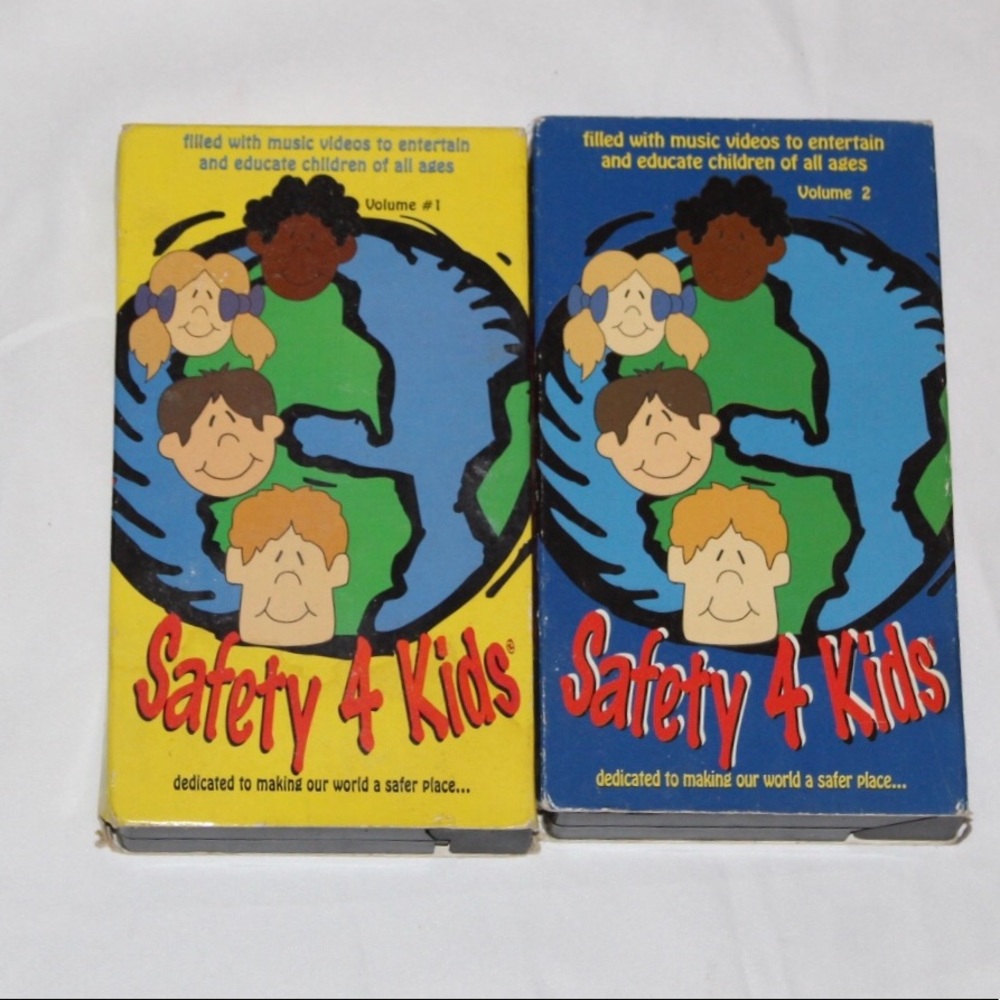 Safety 4 Kids Vol. 1 & 2 VHS tape